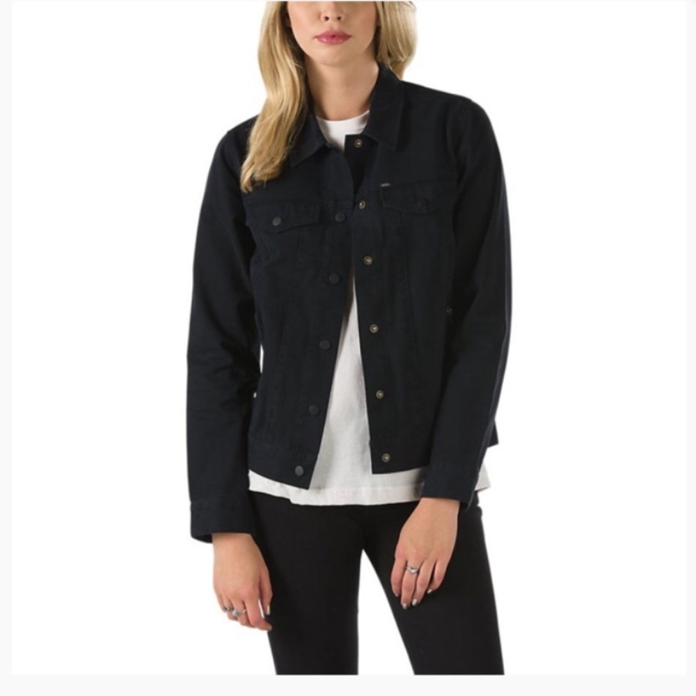 Vans black "Future Class Cotton Twill Jacket"